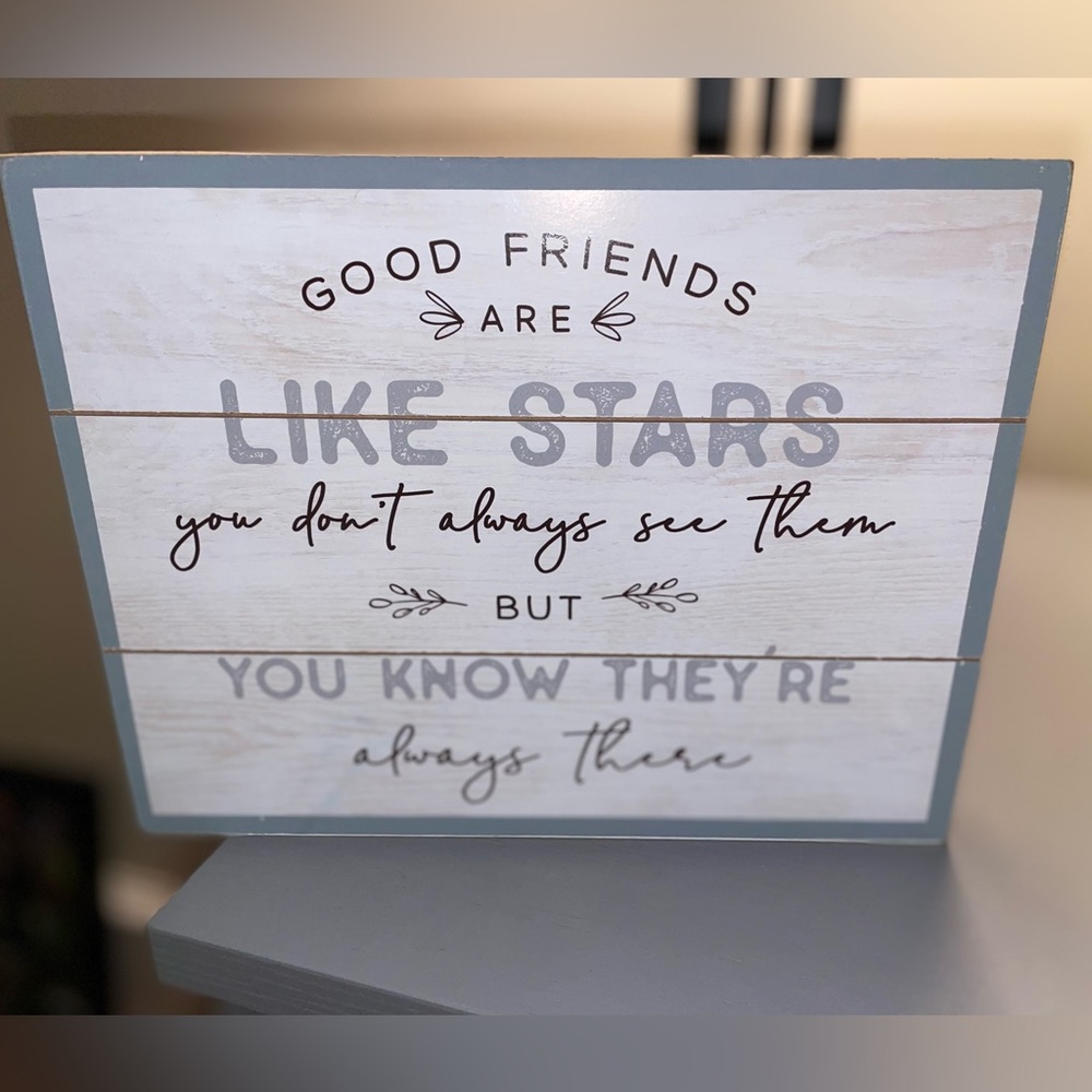 Wooden Sign (10”W x 8”H x 1”D)